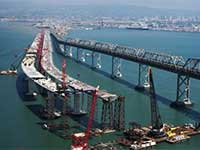 Erecting the San Francisco Bay Bridge Suspension Span