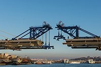 Lifting and Installing Deck Sections of the Golden Horn Metro Bridge